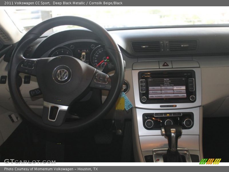 Deep Black Metallic / Cornsilk Beige/Black 2011 Volkswagen CC Sport