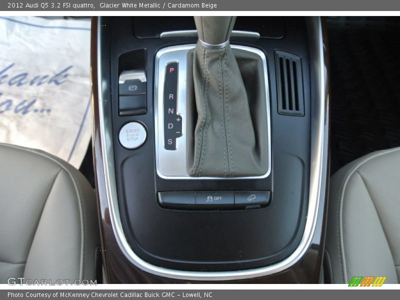 Glacier White Metallic / Cardamom Beige 2012 Audi Q5 3.2 FSI quattro