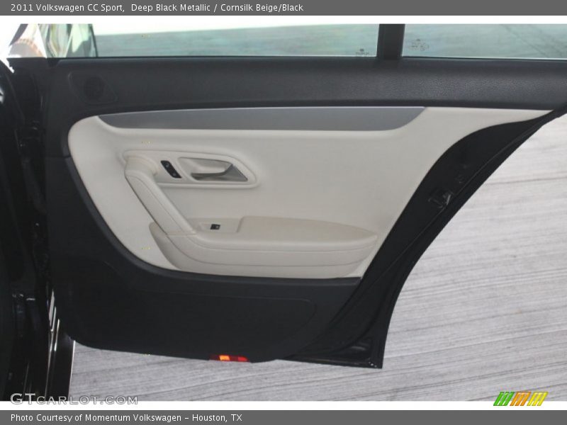 Deep Black Metallic / Cornsilk Beige/Black 2011 Volkswagen CC Sport