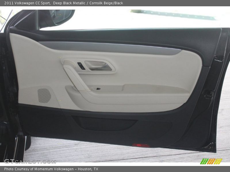 Deep Black Metallic / Cornsilk Beige/Black 2011 Volkswagen CC Sport