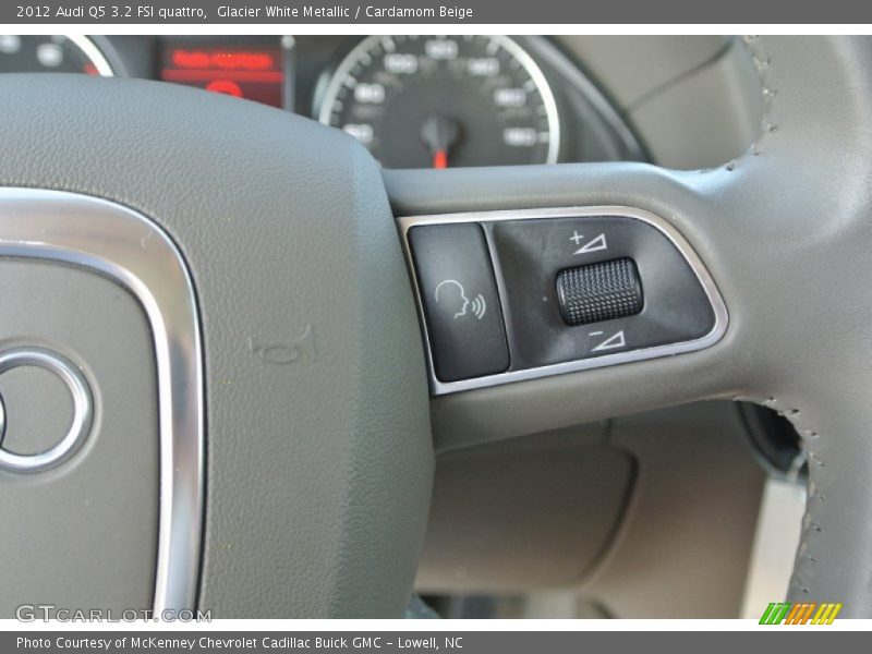 Glacier White Metallic / Cardamom Beige 2012 Audi Q5 3.2 FSI quattro