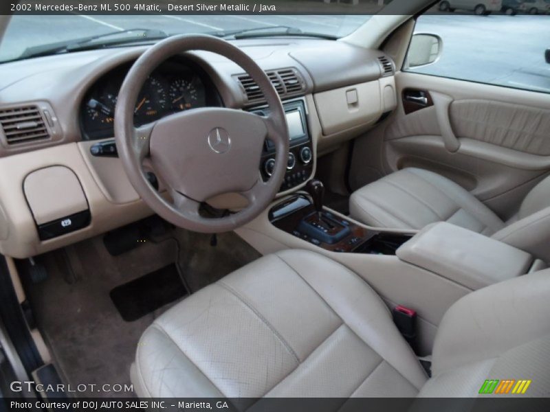 Desert Silver Metallic / Java 2002 Mercedes-Benz ML 500 4Matic