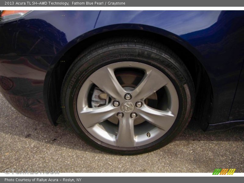 Fathom Blue Pearl / Graystone 2013 Acura TL SH-AWD Technology