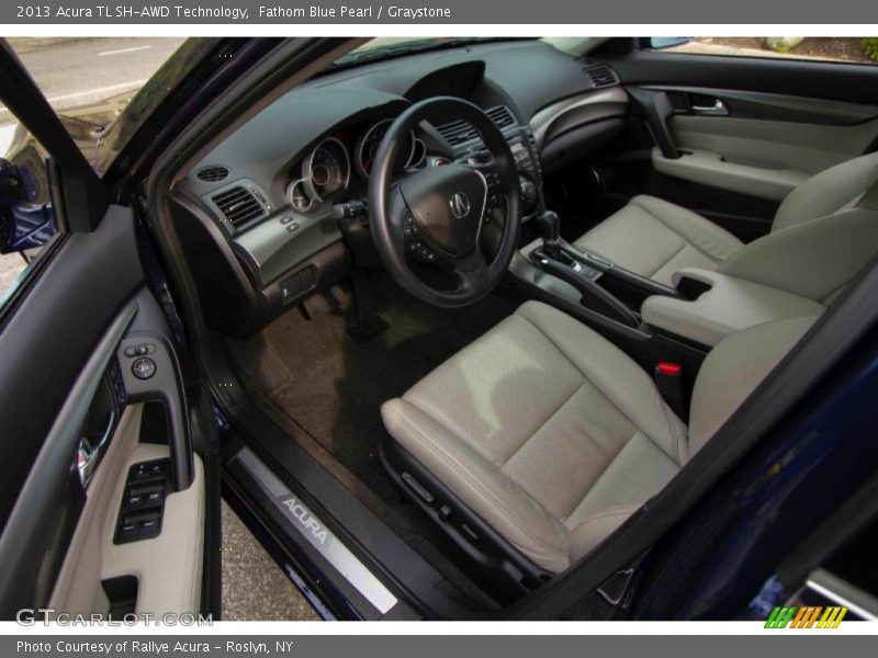 Fathom Blue Pearl / Graystone 2013 Acura TL SH-AWD Technology