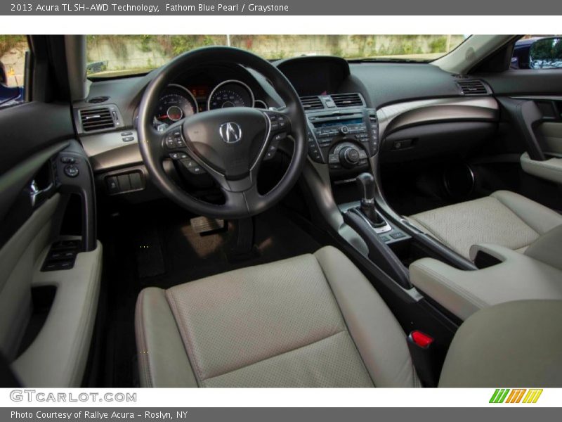 Fathom Blue Pearl / Graystone 2013 Acura TL SH-AWD Technology