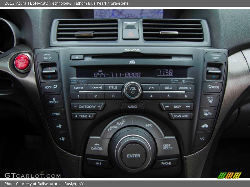 Fathom Blue Pearl / Graystone 2013 Acura TL SH-AWD Technology