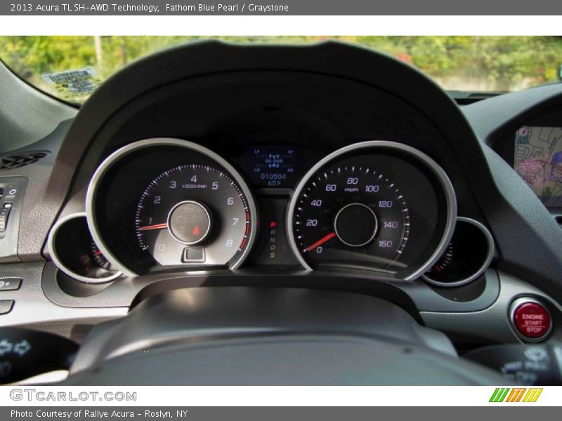 Fathom Blue Pearl / Graystone 2013 Acura TL SH-AWD Technology