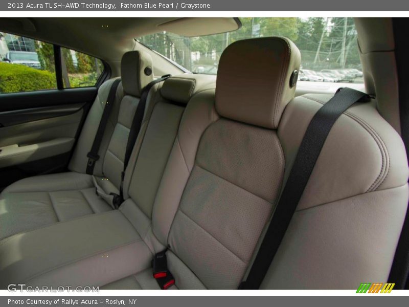 Fathom Blue Pearl / Graystone 2013 Acura TL SH-AWD Technology