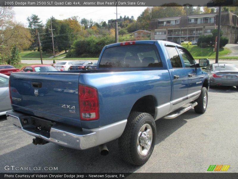 Atlantic Blue Pearl / Dark Slate Gray 2005 Dodge Ram 2500 SLT Quad Cab 4x4