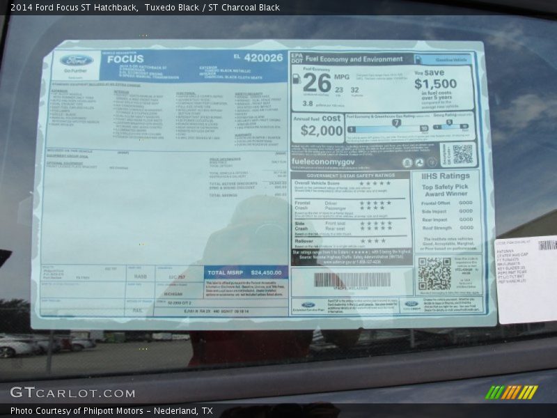 Tuxedo Black / ST Charcoal Black 2014 Ford Focus ST Hatchback