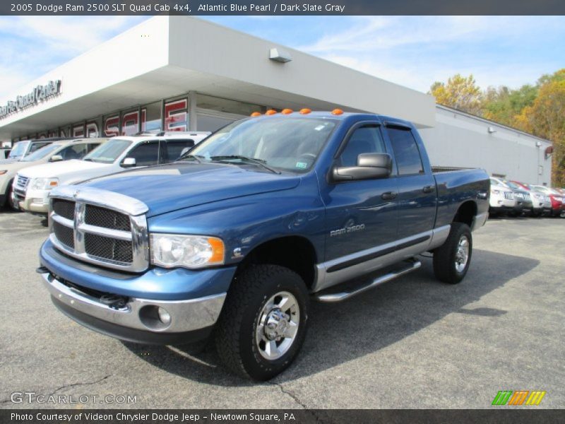 Atlantic Blue Pearl / Dark Slate Gray 2005 Dodge Ram 2500 SLT Quad Cab 4x4