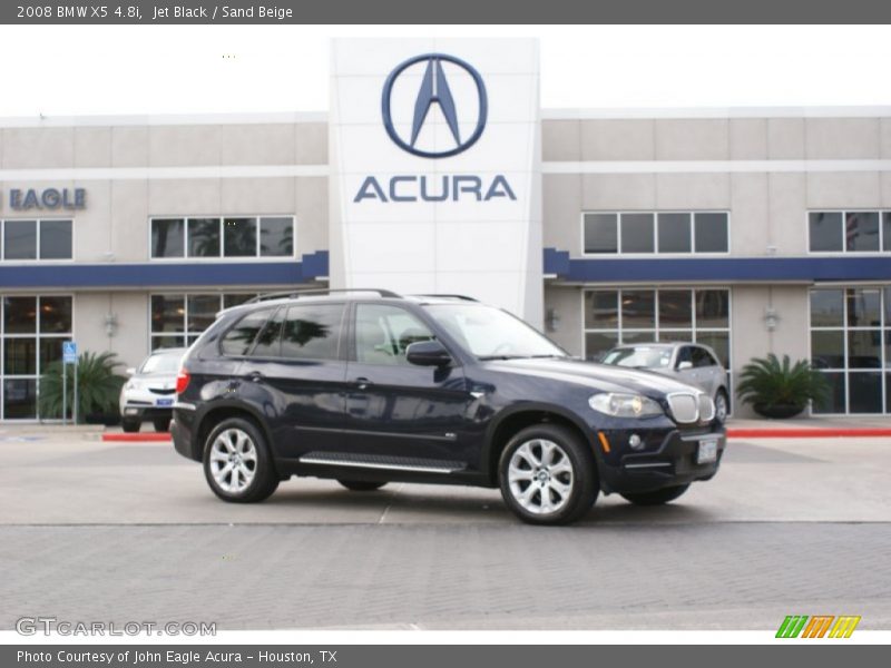 Jet Black / Sand Beige 2008 BMW X5 4.8i