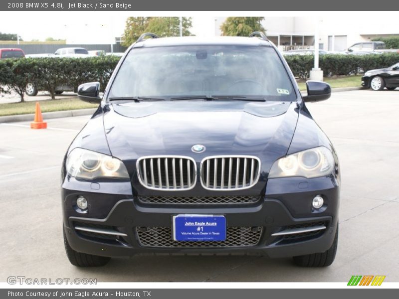 Jet Black / Sand Beige 2008 BMW X5 4.8i