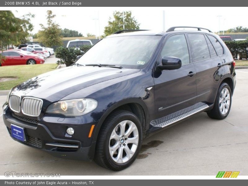 Jet Black / Sand Beige 2008 BMW X5 4.8i