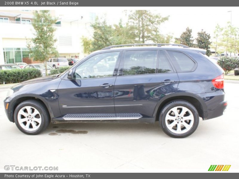 Jet Black / Sand Beige 2008 BMW X5 4.8i