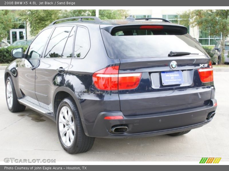 Jet Black / Sand Beige 2008 BMW X5 4.8i