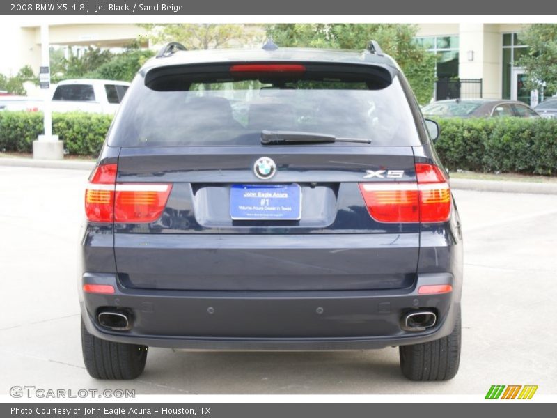 Jet Black / Sand Beige 2008 BMW X5 4.8i