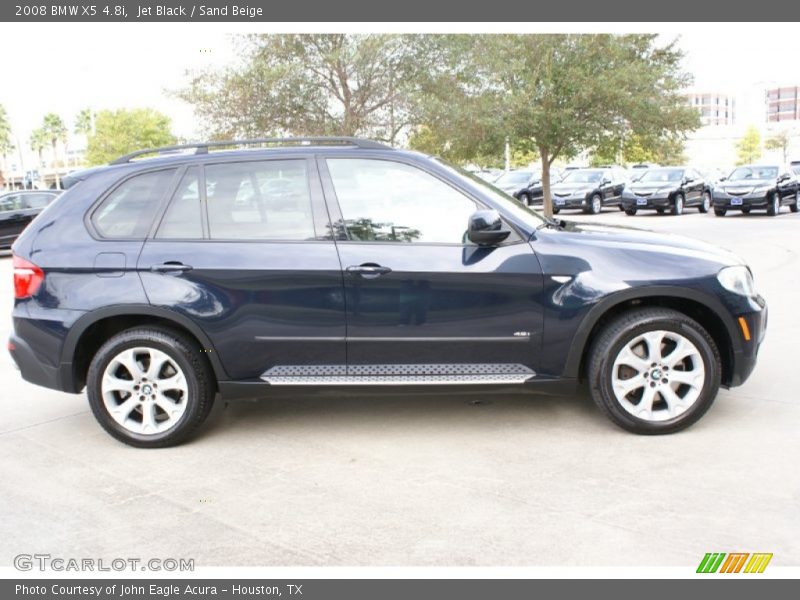 Jet Black / Sand Beige 2008 BMW X5 4.8i