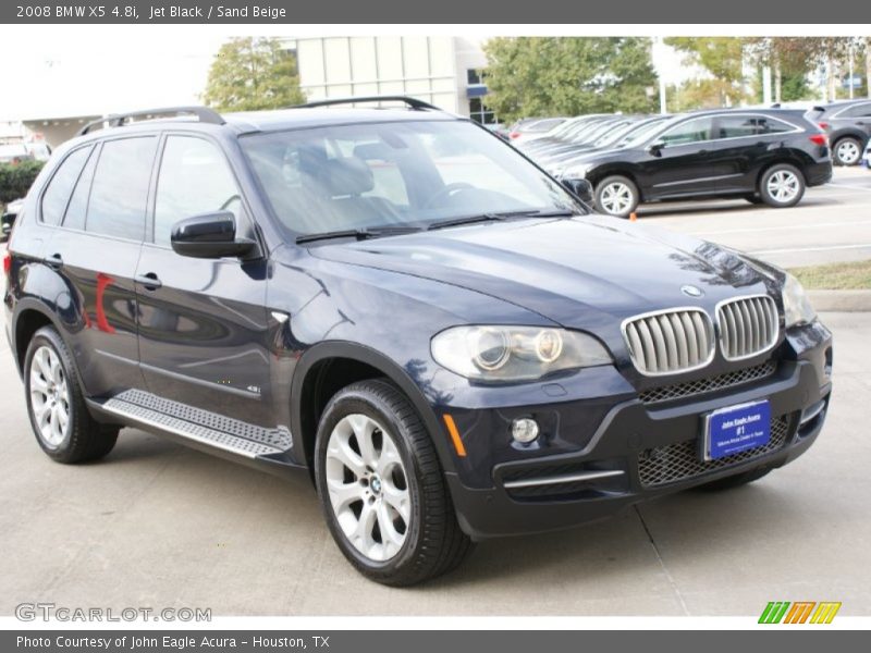 Jet Black / Sand Beige 2008 BMW X5 4.8i