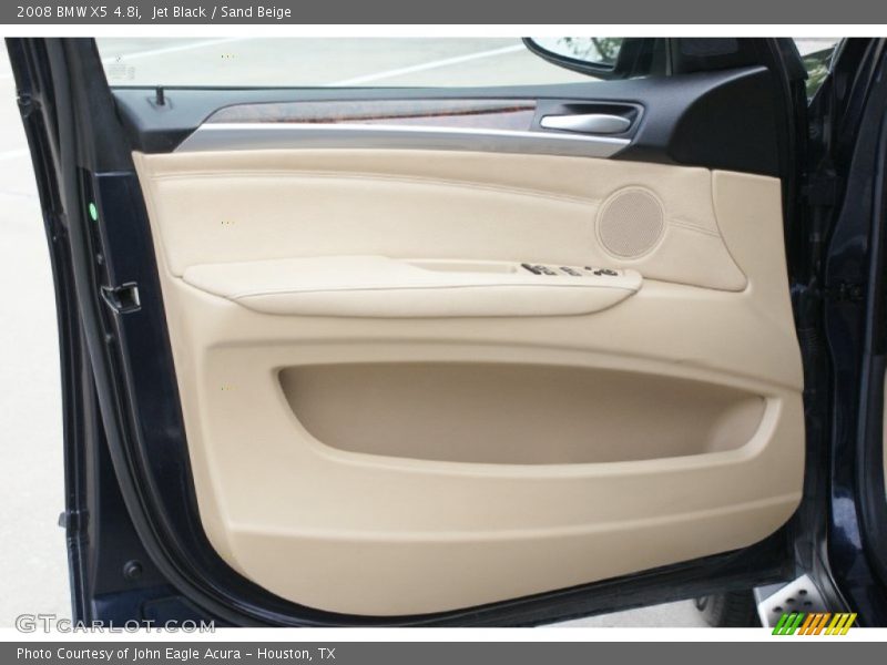 Jet Black / Sand Beige 2008 BMW X5 4.8i