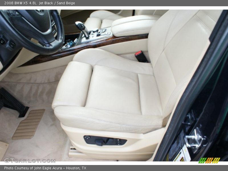Jet Black / Sand Beige 2008 BMW X5 4.8i