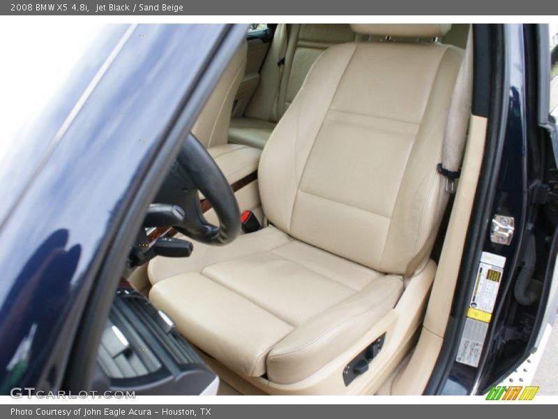 Jet Black / Sand Beige 2008 BMW X5 4.8i