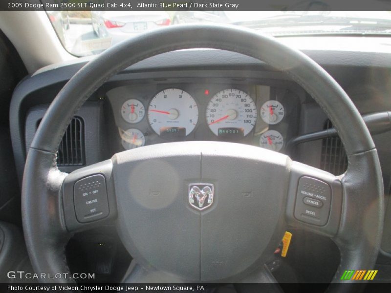 Atlantic Blue Pearl / Dark Slate Gray 2005 Dodge Ram 2500 SLT Quad Cab 4x4