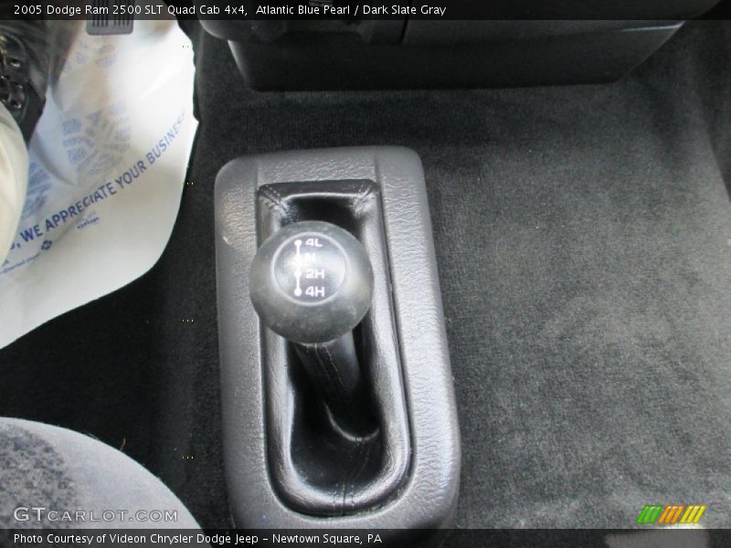 Atlantic Blue Pearl / Dark Slate Gray 2005 Dodge Ram 2500 SLT Quad Cab 4x4
