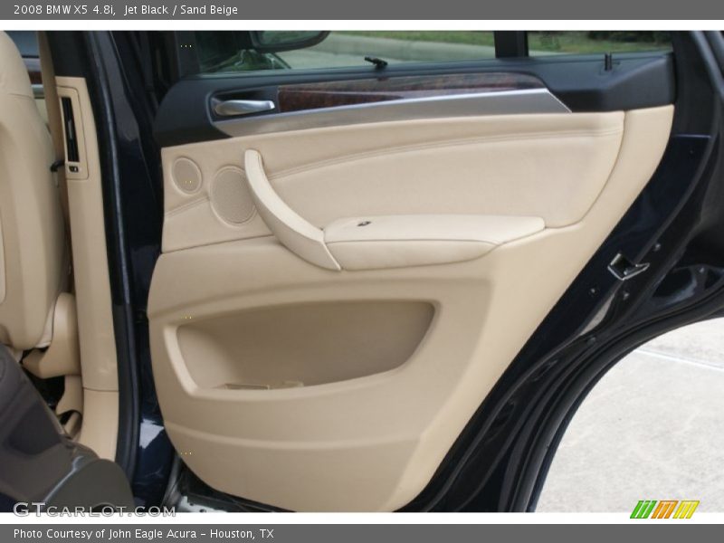 Jet Black / Sand Beige 2008 BMW X5 4.8i