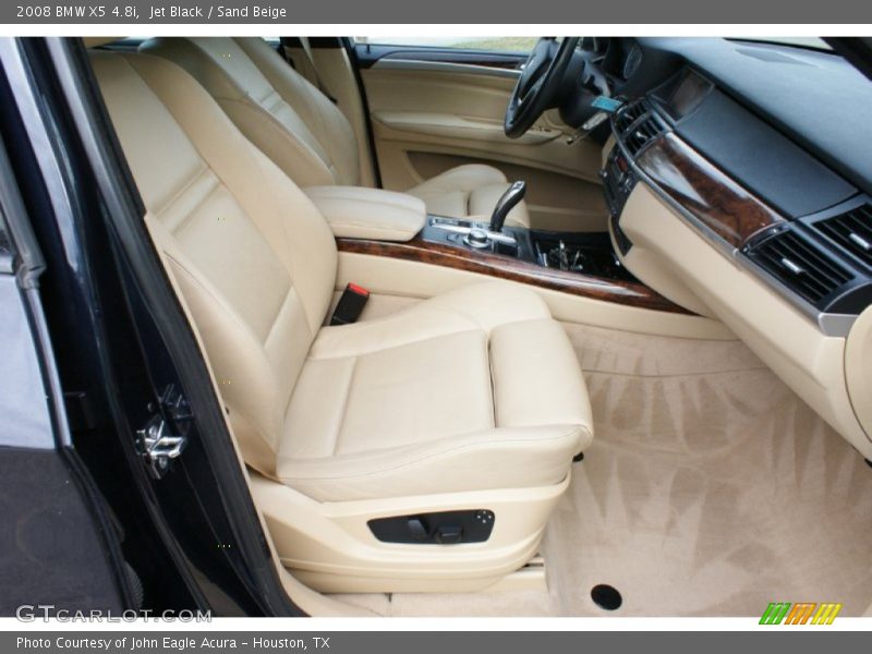 Jet Black / Sand Beige 2008 BMW X5 4.8i