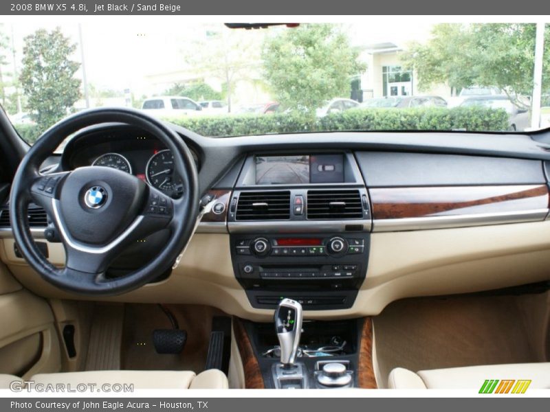 Jet Black / Sand Beige 2008 BMW X5 4.8i