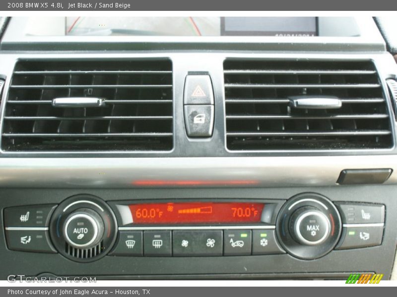 Jet Black / Sand Beige 2008 BMW X5 4.8i