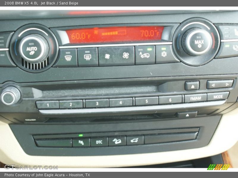 Jet Black / Sand Beige 2008 BMW X5 4.8i