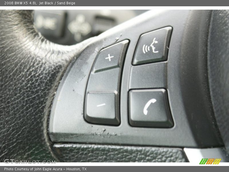 Jet Black / Sand Beige 2008 BMW X5 4.8i