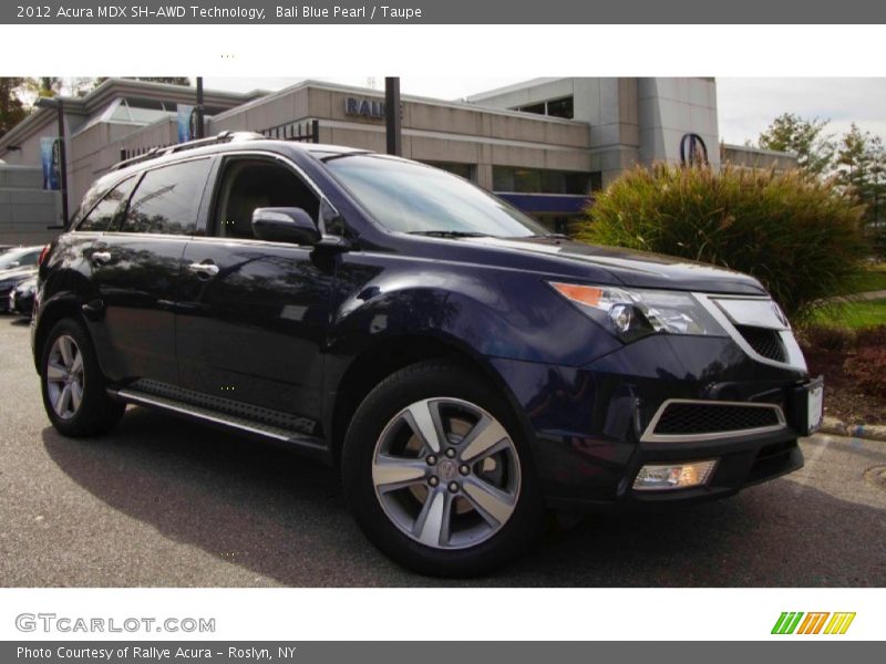 Bali Blue Pearl / Taupe 2012 Acura MDX SH-AWD Technology
