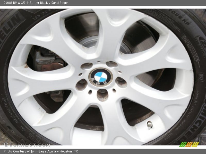 Jet Black / Sand Beige 2008 BMW X5 4.8i