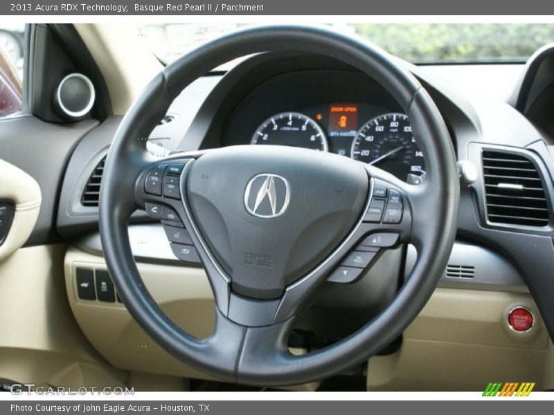 Basque Red Pearl II / Parchment 2013 Acura RDX Technology