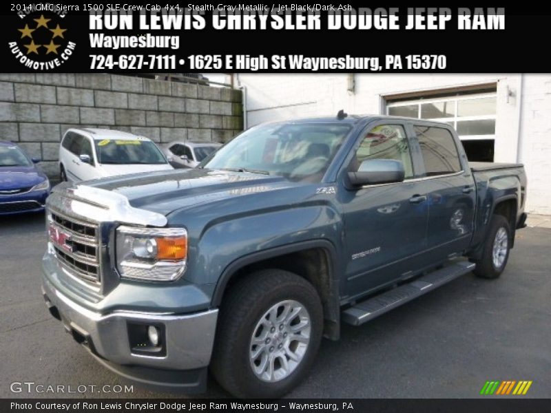 Stealth Gray Metallic / Jet Black/Dark Ash 2014 GMC Sierra 1500 SLE Crew Cab 4x4