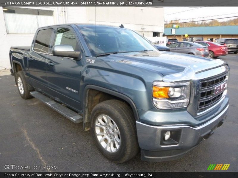 Stealth Gray Metallic / Jet Black/Dark Ash 2014 GMC Sierra 1500 SLE Crew Cab 4x4