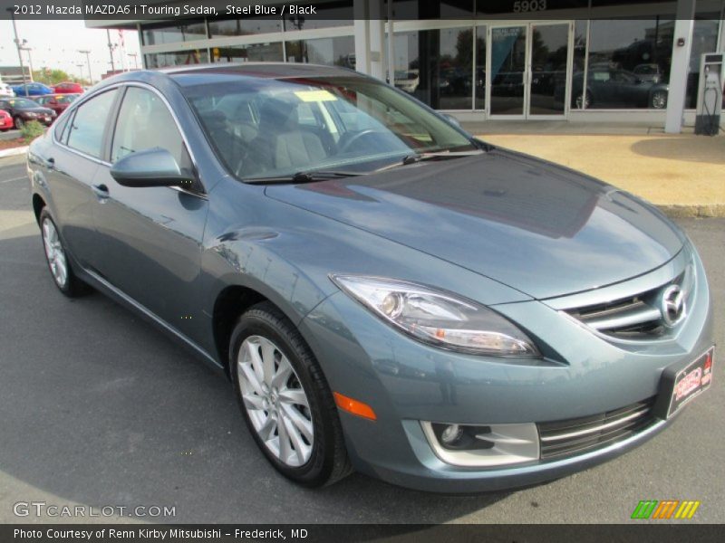 Steel Blue / Black 2012 Mazda MAZDA6 i Touring Sedan