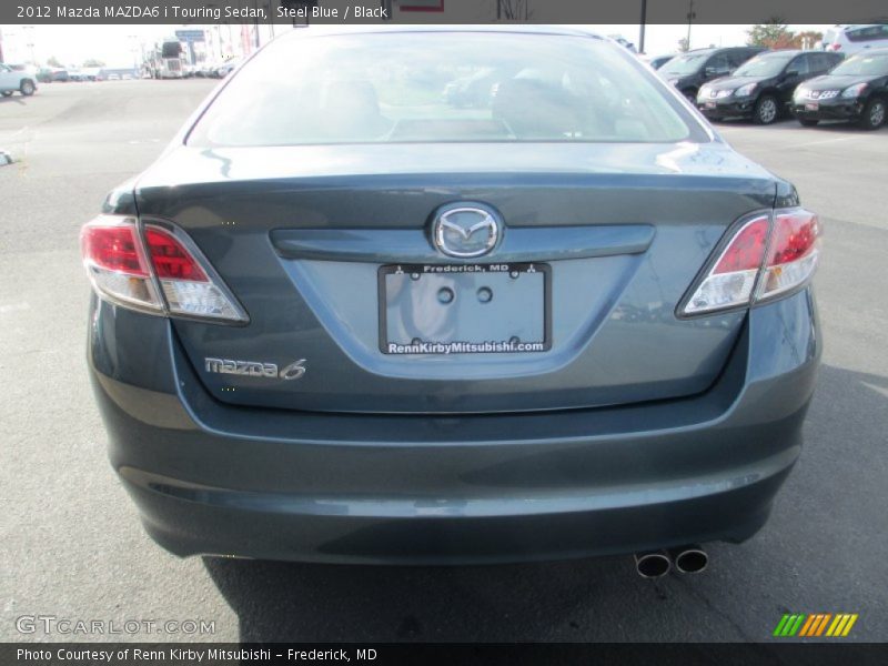 Steel Blue / Black 2012 Mazda MAZDA6 i Touring Sedan