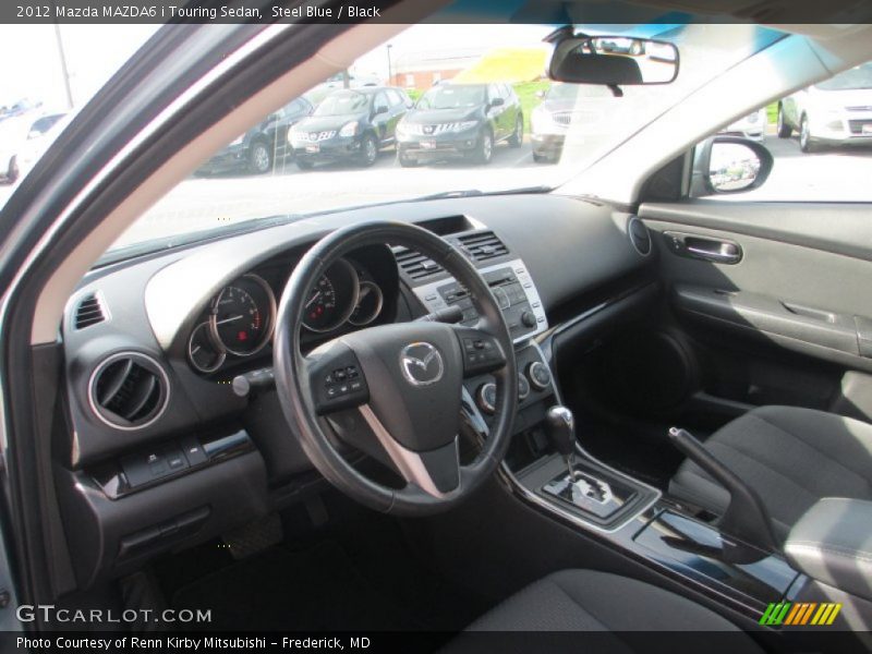 Steel Blue / Black 2012 Mazda MAZDA6 i Touring Sedan