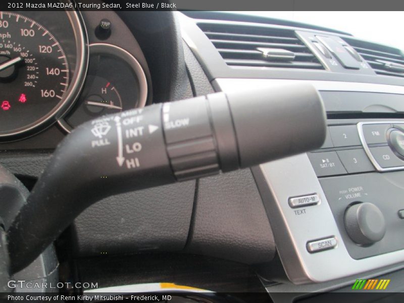 Steel Blue / Black 2012 Mazda MAZDA6 i Touring Sedan
