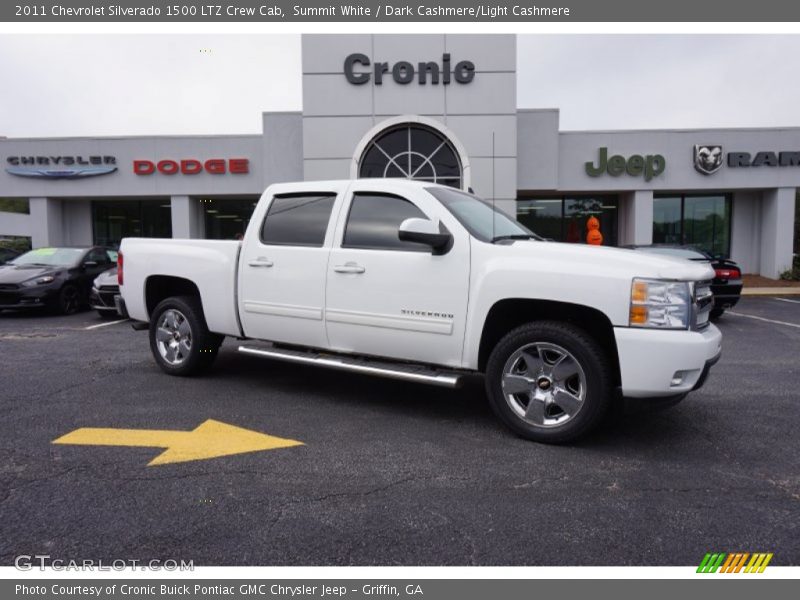 Summit White / Dark Cashmere/Light Cashmere 2011 Chevrolet Silverado 1500 LTZ Crew Cab
