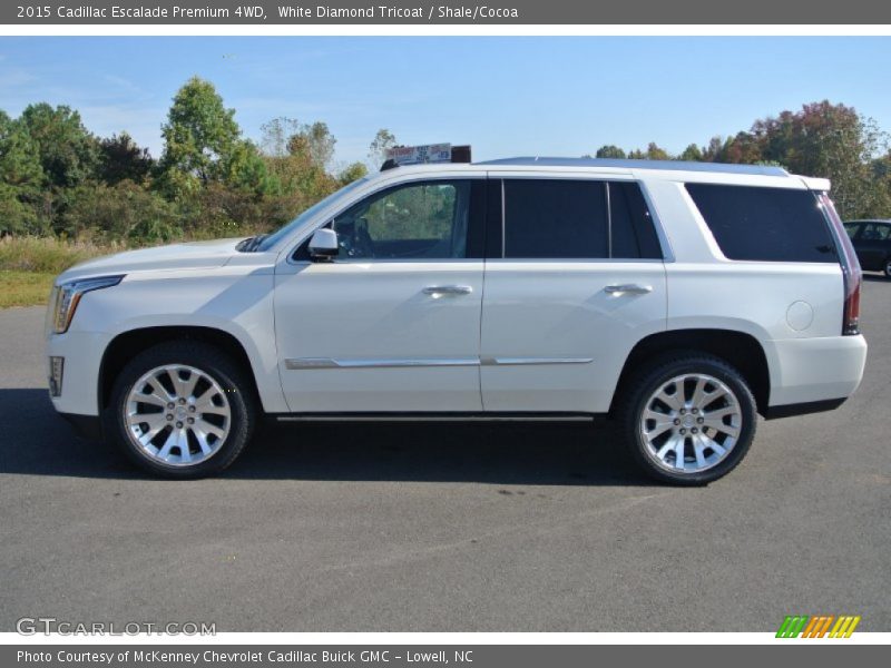 White Diamond Tricoat / Shale/Cocoa 2015 Cadillac Escalade Premium 4WD