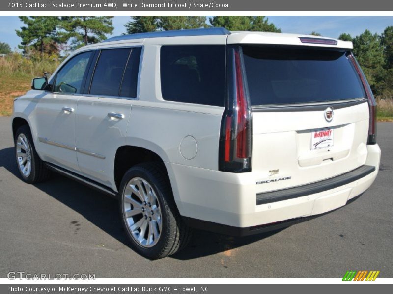 White Diamond Tricoat / Shale/Cocoa 2015 Cadillac Escalade Premium 4WD