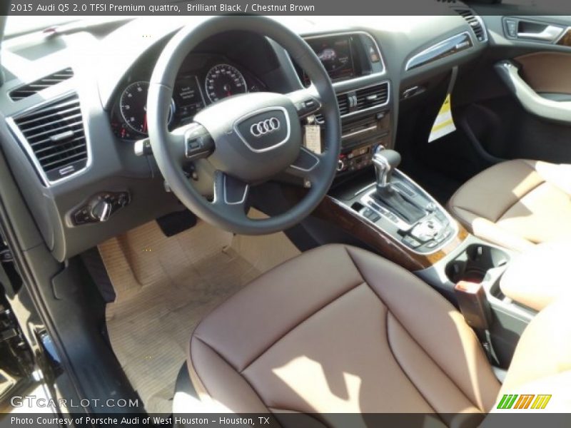Brilliant Black / Chestnut Brown 2015 Audi Q5 2.0 TFSI Premium quattro