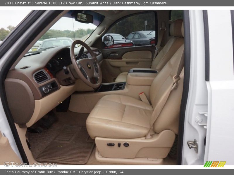 Summit White / Dark Cashmere/Light Cashmere 2011 Chevrolet Silverado 1500 LTZ Crew Cab