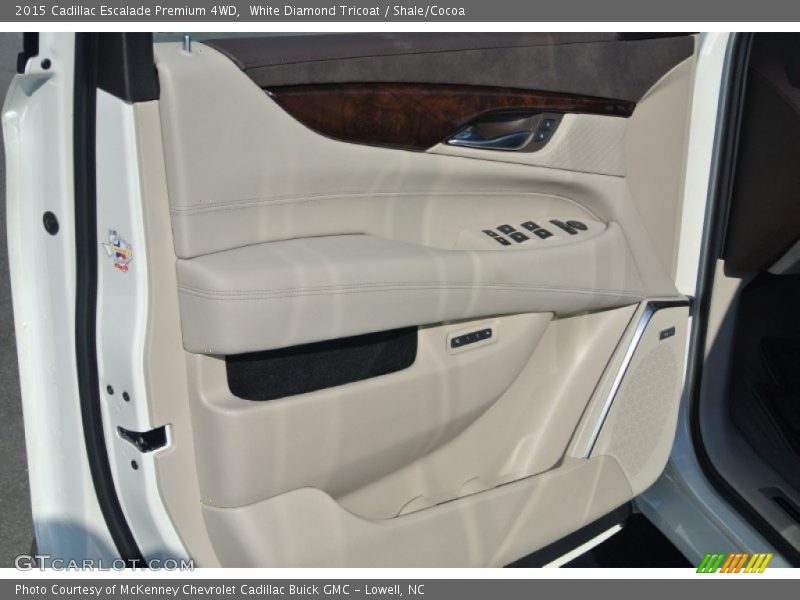 White Diamond Tricoat / Shale/Cocoa 2015 Cadillac Escalade Premium 4WD