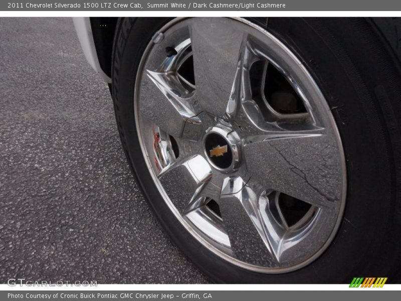 Summit White / Dark Cashmere/Light Cashmere 2011 Chevrolet Silverado 1500 LTZ Crew Cab